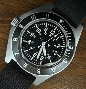 Marathon USAF Military Destro Lt Mano MOD '90 Gallet Navegador Reloj ¡Reparado! - Imagen 1 de 19