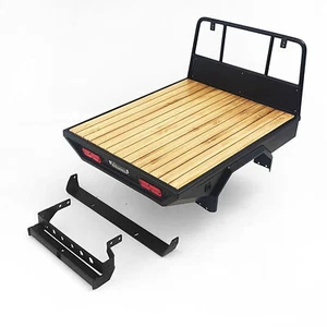 Metal Rear Trail Bed Set Plank Back Bucket for RC Car 1/10 LC70+RC4WD TF2 LWB - Picture 1 of 7