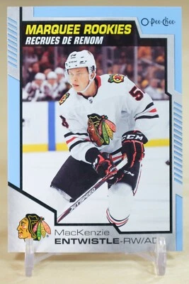 2020-21 Upper Deck OPC Marquee Rookies Blue Mackenzie Entwistle #646 Chicago - Image 1 of 2