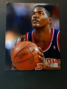 Joe Dumars Hot! foto firmata autografata Pistons NBA Isaiah 8x10 Beckett BAS coa - Foto 1 di 1