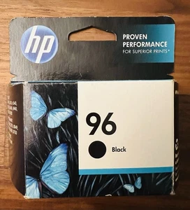 Cartucho de tinta negro genuino OEM HP 96 nuevo genuino C8767W exp 2015 - Imagen 1 de 2
