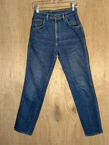 lee jeans girls size 10 regular slim tapered high rise denim blue - Picture 1 of 8
