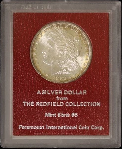1882-S - Dólar de plata Morgan de la colección Redfield - Soporte estatal rojo como nuevo - Imagen 1 de 6