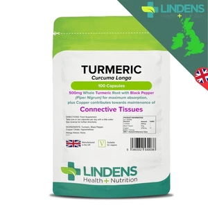 Turmeric Black Pepper & Copper Capsules Lindens - Picture 1 of 5