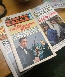 The Man From U.N.C.L.E Ace / Signet 3 Paperback Spy Novels Lot 1960's. - Picture 1 of 6