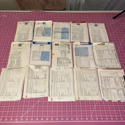 Vintage Sewing Pattern Lot Of 15- Kids And Women, Variety Sizing See + Sew Cut - Image 1 of 4