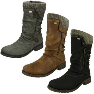 Ladies Remonte Casual Zip Up Warm Lined Remonte-Tex Boots D8070 - Picture 1 of 19