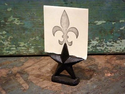 Estrella de hierro fundido foto lugar tarjeta boda fiesta soporte hogar oficina occidental decoración Foto 1 de 4