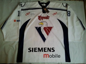 VINTAGE NWT ATAK BRAND SZLH SLOVAN BRATISLAVA #18 SATAN HOCKEY JERSEY SIZE XXL - Picture 1 of 9