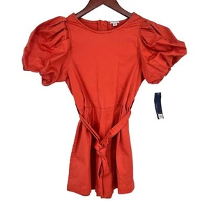 NEW NWT Habitual Kid Girls or Juniors Sz 12 Orange One Piece Romper Shorts - Picture 1 of 6