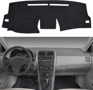 Dashboard Protector Mat Cover Suede Non-Slip Anti-UV Glare Fits 09-11 Corolla - Foto 1 di 6