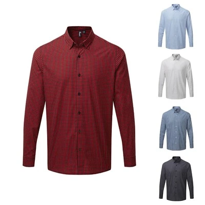 Manica Lunga Uomo a Quadri Pflegeleicht Easy Care Camicia Taglie Forti Tgl S-3XL - Immagine 1 di 4