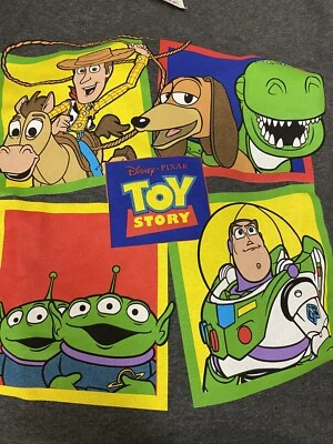NUEVA Camiseta Niño Disney Pixar Toy Story 4 Juvenil Gris Carbón Brezo Talla M Foto 1 de 2