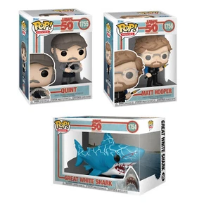 3 SET - Jaws - Sam Quint Matt Hooper Retro Shark Pop! Vinyl Figure NEW - Picture 1 of 4
