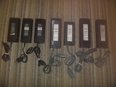 Microsoft Xbox 360 Power Supply Brick & Cord 203W 175W 150W 135W 120W (S) & (E) - Image 1 of 2