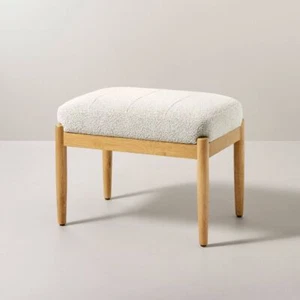 Hearth & Hand w/Magnolia Furniture Ottoman Modern Transitional Bedroom Oatmeal - Picture 1 of 8