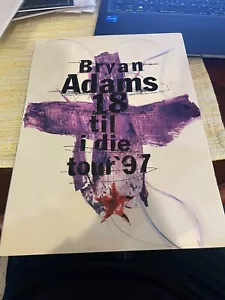 BRYAN ADAMS 1997- 18 til i die Tour Concert Program Tour Book - Foto 1 di 3