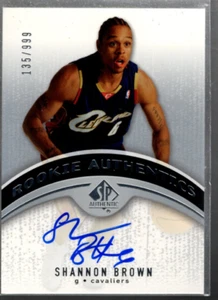 A9346- 2006-07 SP Authentic #115 Shannon Brown RC Auto /999 -NM-MT (ROOKIE CARD) - Picture 1 of 2