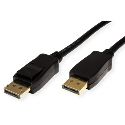 DisplayPort Kabel, v1.4, DP Stecker - Stecker, schwarz, 5 m, 7680 x 4320 @60Hz  - Bild 1 von 3