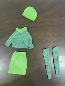 Mattel Barbie Reproduction 30th Anniversary Francie Doll’s Fashion Green Outfit - Picture 1 of 7
