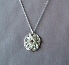 Handcrafted 925 Silver Celtic Flower Pendant On A 50Cm Silver Chain