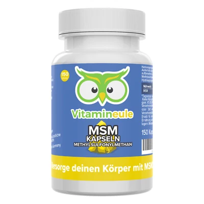 VITAMINEULE MSM Capsules / Tablets - High Dose - 700 mg - No Additives - Vitamin Owl