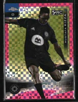 Mustafa Kizza 2021 Topps Chrome MLS Pink X-Fractor  #135 Soccer Card - Image 1 of 2