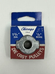 Chicago Druckguss Riemenscheibe 1-3/4" Durchmesser 1/2" Bohrung Single V Nut A Riemen 175-A - Bild 1 von 2