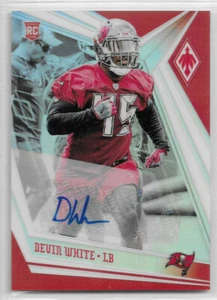 Devin White 2019 Panini Phoenix Silver Prizm refractor automático radiocontrol SP Bucaneros - Imagen 1 de 1