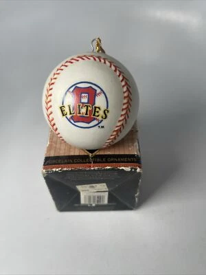 Adorno de porcelana coleccionable del equipo de béisbol de la Liga Negra Boston Elites - Raro Foto 1 de 4