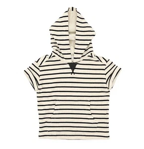 Brunello Cucinelli L48504 Kids Beige Striped Hooded Sweater Size 4 - Picture 1 of 4