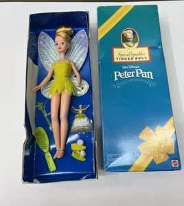 1998 Mattel Tinker Bell Barbie Puppe Disneys Peter Pan Special Sparkles Neu in OVP - Bild 1 von 13