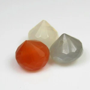 5,10 Ct~1$ Asta Senza Riserva Naturale Multi Pietra di Luna Rotonde Perline Forate,India - Foto 1 di 2