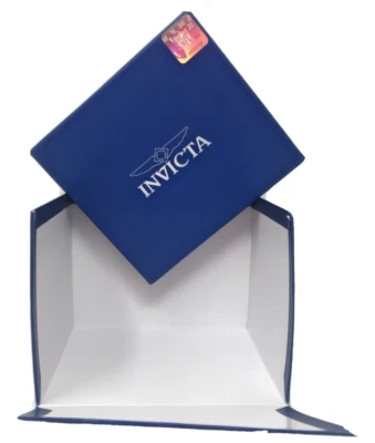 Invicta Blue Cardboard/Paper Watch Storage/ Display Box 6x6x5in - Image 1 of 3
