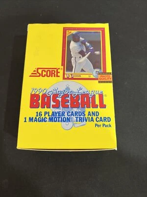 1990 Score Wax Box - 36 Sealed Packs Case Fresh Bo Jackson B & W Frank Thomas RC - Image 1 of 4