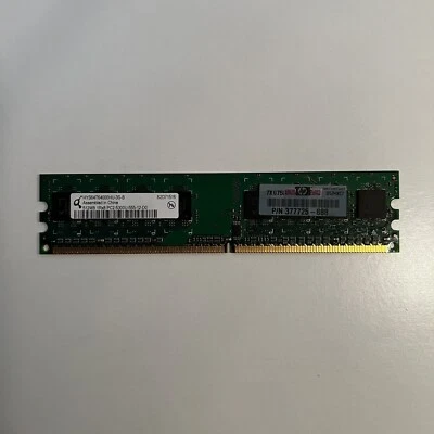 Qimonda 512MB 1Rx8 PC2-5300U DDR2 Desktop Memory Ram HYS64T64000HU-3S-B - Image 1 of 2