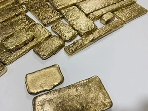 300 Grams Scrap Gold Bar For Gold Recovery Melted Different Computer Coins Pins - Picture 1 of 12