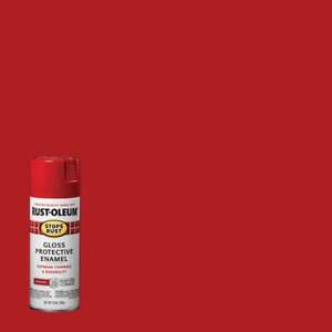 6 Pk 12 Oz Sunrise Red Rust-Oleum Stops Rust Anti-Rust Spray Paint 7762-830