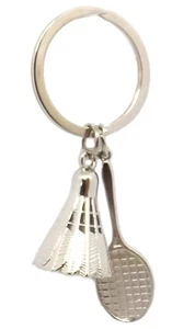 Badmintonschläger und Federball Schlüsselanhänger / Ring Herren Geschenk von CUFFLINKS DIRECT - Bild 1 von 9