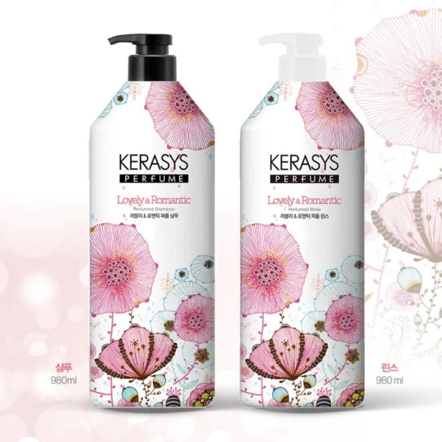Kerasys Perfume Lovely Romantic Shampoo And Conditioner Set 980ml Each - Image 1 of 1
