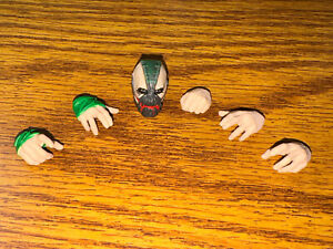 DC Multiverse Mcfarlane JOKERIZED BANE Head + Hands BAF Build A Figure PARTS