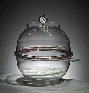 Desecador al vacío redondo Azzota® con medidor de vacío, diámetro 12", 16,5 L - Imagen 1 de 1