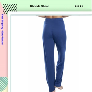 Rhonda Shear Ahh Dreams Lounge Pant Blue Size LG - Picture 1 of 2