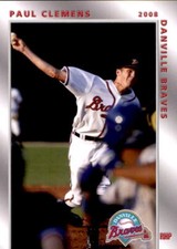 2008 Danville Braves Grandstand #4 Paul Clemens Burke Virginia VA Baseball Card