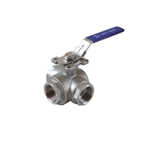 1-1/2" Stainless Steel Ball Valve Three Way Ball Valve T Port  For Industrial - Image 1 of 1