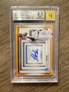 2022 Bowman Chrome JORDAN LAWLER 3D Orange Refractor Auto /25 BGS 8.5/10 - Picture 1 of 1