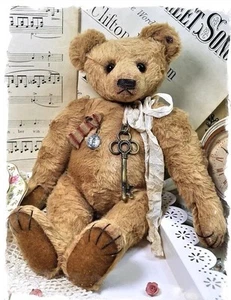 Hand Made Mohair Bear Made In England 🏴Ooak - Picture 1 of 2
