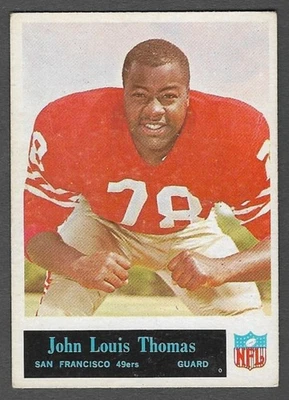 1965 Philadelphia #181 John Louis Thomas (RC) (VG-EX) San Francisco 49ers - Image 1 of 2