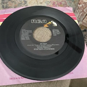 Elvis Presley MY WAY / AMERICA 1977 RCA 45 rpm - Picture 1 of 3