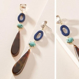 Anthropologie Rebekah Resin Drop Earrings - Picture 1 of 10